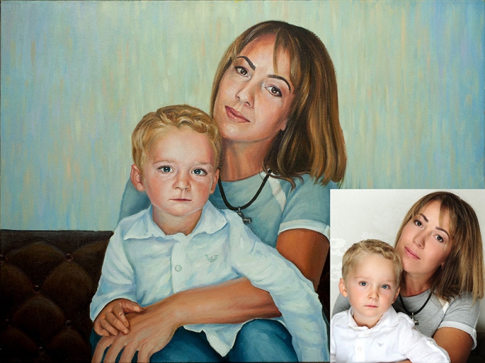 Портрет по фото у Києві. Живопис на замовлення