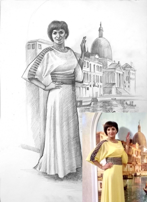 Portret po zdjęciu Ivano-Frankivsk