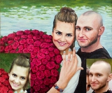 Портрет маслом по фотографії на замовлення. Портрет фарбами на холсті замовити_23