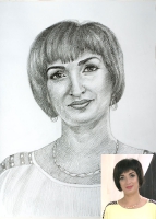 Pencil portrait on paper_1