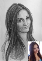 Pencil portrait on paper_44