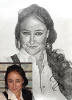 Portret ołówka na papierze_18