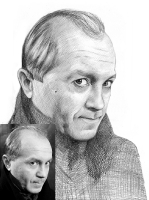 Portret ołówka na papierze_43