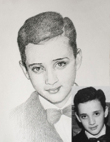 Portret ołówka na papierze_48